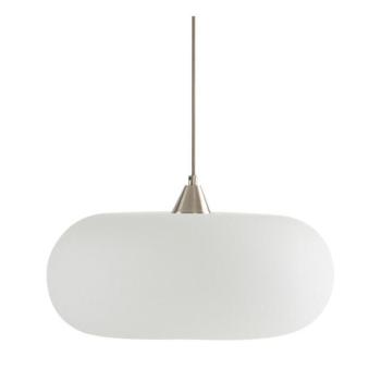 Fehér-matt ezüstszínű opálüveg függőlámpa ø 43 cm Thalia – Jotex kép