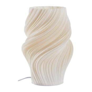 Fehér műanyag asztali lámpa (magasság 27 cm) Calais – Jotex kép