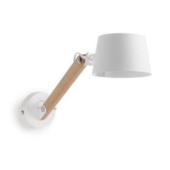 Fehér-natúr színű gyerek fali lámpa fém búrával ø 60 cm Muse – Kave Home kép