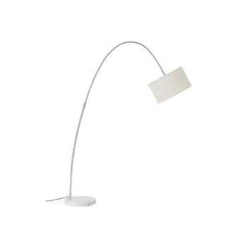 Fehér textil állólámpa hajlítható szerkezettel (magasság 145 cm) Arc – Ellos Home kép
