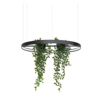 Fekete alumínium LED függőlámpa ø 78 cm RIO – Thoro kép