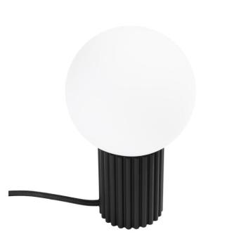 Fekete asztali lámpa üveg búrával (magasság 19 cm) Orbital – Sollux kép