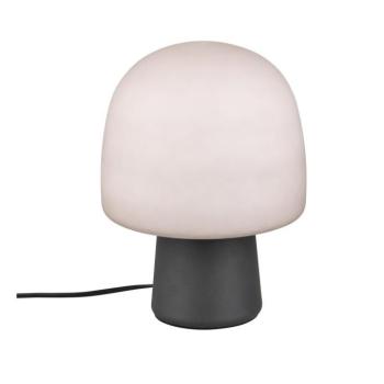 Fekete-fehér asztali lámpa üveg búrával (magasság 27 cm) Steen – Trio kép