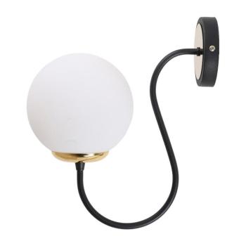 Fekete-fehér fali lámpa ø 15 cm Oslo – Squid Lighting kép
