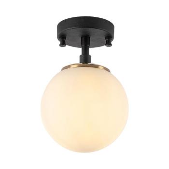 Fekete-fehér mennyezeti lámpa üveg búrával ø 15 cm Atmaca – Opviq lights kép