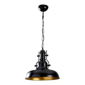 Fekete függőlámpa fém búrával ø 32 cm Detroit – Opviq lights kép