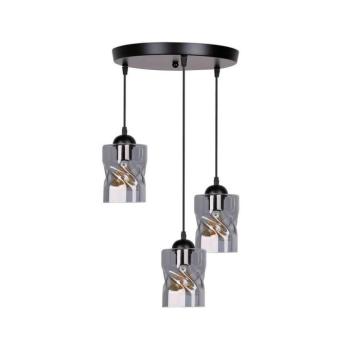 Fekete függőlámpa üveg búrával Felis – Candellux Lighting kép