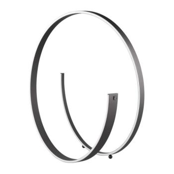 Fekete LED állólámpa hangvezérléssel-mobil alkalmazás vezérléssel, fém búrával (magasság 75 cm) Cinardi – CINQUE kép