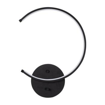 Fekete LED fali lámpa ø 10 cm Moon – Opviq lights kép