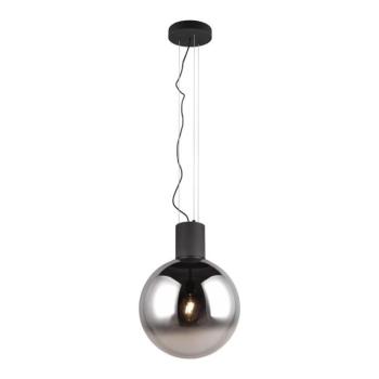Fekete LED függőlámpa üveg búrával ø 50 cm Cipallone – CINQUE kép