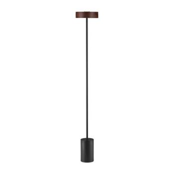 Fekete-sötét natúr színű fém LED állólámpa (magasság 135 cm) Thea – Nova Luce kép