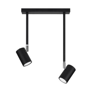 Fekete spotlámpa 10x30 cm Jones – Sollux kép