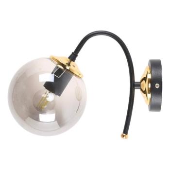 Fekete-szürke fali lámpa ø 15 cm Yoyo – Squid Lighting kép
