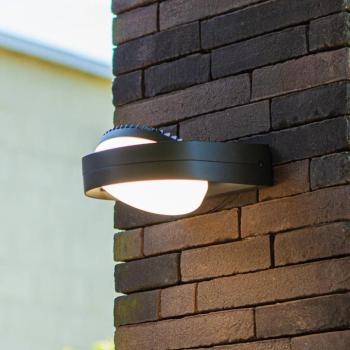 FELE LED kültéri fali világítás, sötét szürke, 20 cm, fém, IP54 kép