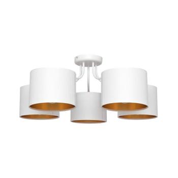 Felületre szerelhető csillár ALBA 5xE27/15W/230V fehér/arany P-2015/5 WT+GO kép