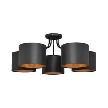 Felületre szerelhető csillár ALBA 5xE27/15W/230V fekete/arany P-2015/5 BK+GO kép