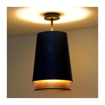 - Felületre szerelhető csillár BELL SHINY 1xE27/15W/230V átm. 25 cm kék/réz 604307 kép