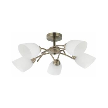 Felületre szerelhető csillár DONNA 5xE27/60W/230V patina LM-5.169 kép