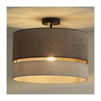 - Felületre szerelhető csillár DOUBLE 1xE27/15W/230V átm. 40 cm barna/szürke 604611 kép