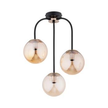 Felületre szerelhető csillár GAMMA 3xE14/10W/230V fekete/arany 62506 kép