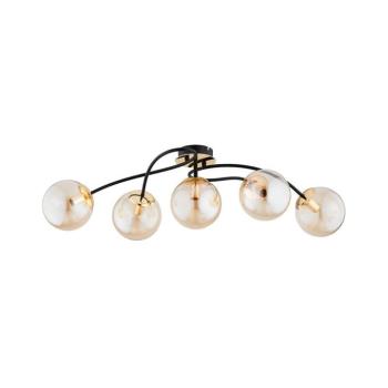 Felületre szerelhető csillár GILIAN 5xE14/40W/230V fekete/arany 63243 kép