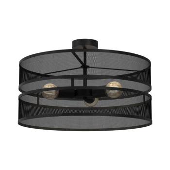 Felületre szerelhető csillár GLUM 3xE27/60W/230V fekete 3152 kép