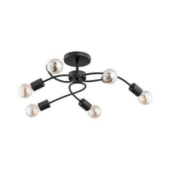 Felületre szerelhető csillár HELIX 6xE27/15W/230V fekete 24706 kép