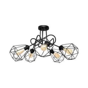 Felületre szerelhető csillár KARO 5xE27/15W/230V fekete W-2016/5+1311S BK kép