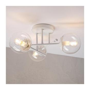 Felületre szerelhető csillár MALENA 3xE14/5W/230V fehér/átlátszó LM-3.341/BIAŁY/TRANSPARENT