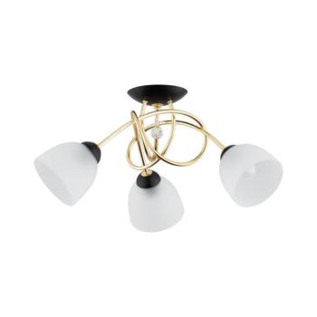 Felületre szerelhető csillár MODENA 3xE27/60W/230V arany/fekete/fehér 62298 kép