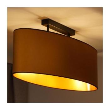 - Felületre szerelhető csillár OVAL VEGAN 2xE27/15W/230V barna 604383 kép