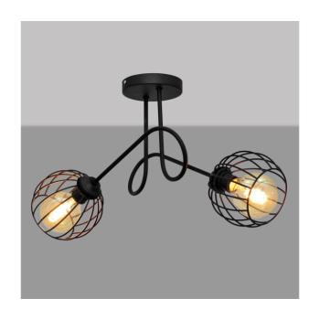 Felületre szerelhető csillár OXFORD 2xE27/15W/230V fekete W-2016/2+1388S BK kép