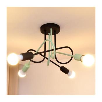 Felületre szerelhető csillár OXFORD 4xE27/15W/230V fekete/zöld W-2016/4 BK+MT/H kép