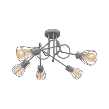 Felületre szerelhető csillár OXFORD 5xE27/15W/230V szürke W-2016/5K GR kép