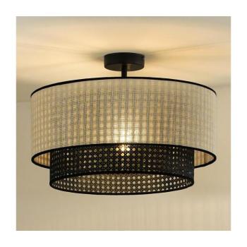 - Felületre szerelhető csillár RATTAN YUTE 1xE27/15W/230V átm. 45 cm krémes/fekete 604659