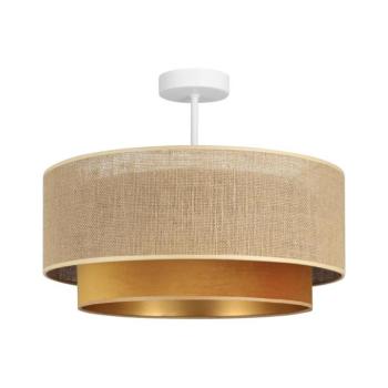 Felületre szerelhető csillár SARTA 1xE27/60W/230V Ø 45 cm réz/juta H0195 kép