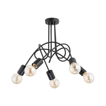 Felületre szerelhető csillár TANGO 5xE27/60W/230V fekete 23175 kép