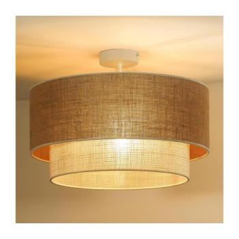 - Felületre szerelhető csillár YUTE BOHO 3xE27/15W/230V átm. 60 cm barna/krémes 604710 kép