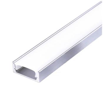 Felületre szerelhető LED profil szett P01 opál fedlappal 2000 mm eloxált ezüst, KOBI-004627 kép