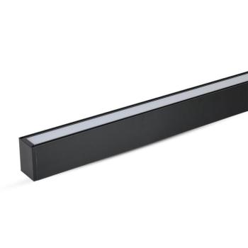 Felületre szerelhető Lineáris LED lámpatest, 40w, 6400K, hideg fehér, 3300lm, 100°, fekete, CRI>80, dimmelhető, 1197mm, V-TAC, 20464 kép