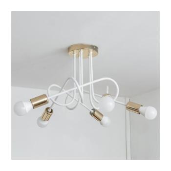 Felületre szerelhető OXFORD csillár 5xE27/15W/230V, arany/fehér W-2016/5 WT+GO kép