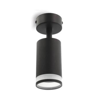 Felületre szerelhető spot lámpa LUMO-C GU10 állítható szögű Φ55x100mm fekete és átlátszó 2102240 VITO kép