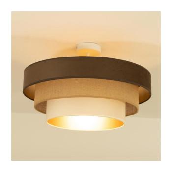 Felületre szerelhető WENTA csillár 1xE27/60W/230V Ø 50 cm, barna/juta/bézs H0787 kép