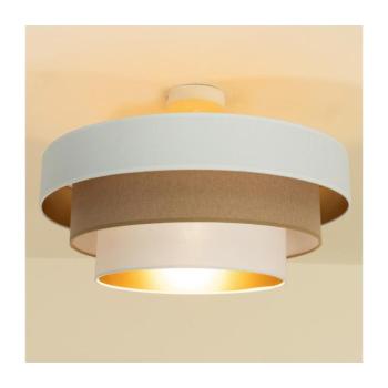Felületre szerelhető WENTA csillár 1xE27/60W/230V Ø 50 cm fehér/barna H0061 kép