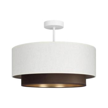 Felületre szerelt NATIA csillár 1xE27/60W/230V Ø45 cm fehér/barna H0227 kép