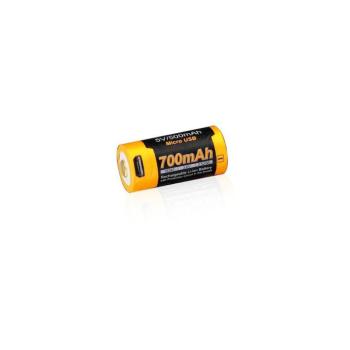 Fenix FERCR123ALIIONUP - 1 db USB-s újratölthető akkumulátor/3,6V 700 mAh FERCR123ALIIONUP kép