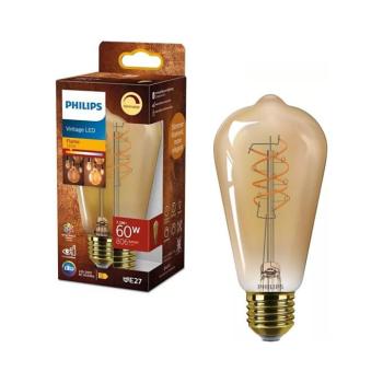 Fényerőszabályozható LED izzó VINTAGE Philips ST64 E27/7,3W/230V 2200K CRI 90 872110304913100 kép