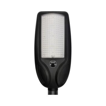 Fényerőszabályozható LED napelemes utcai lámpa érzékelővel VENICE 200W/12000 mAh IP65 fekete +távirányító EKO2515 kép