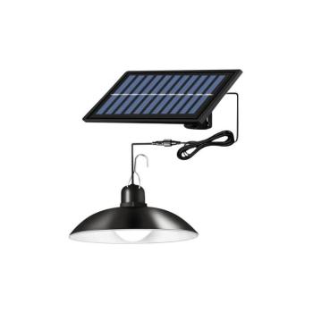 Fényerőszabályozható napelemes csillár zsinóron LED/1,8W/3,7V IP44 6500K 1600 mAh + távirányító SOLAR HIGHBAY 1,8W kép
