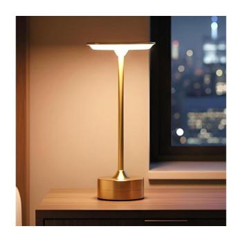 Fényerőszabályozható, újratölthető NEW YORK asztali LED-lámpa LED/1,8W/5V 1200 mAh arany 12502A kép